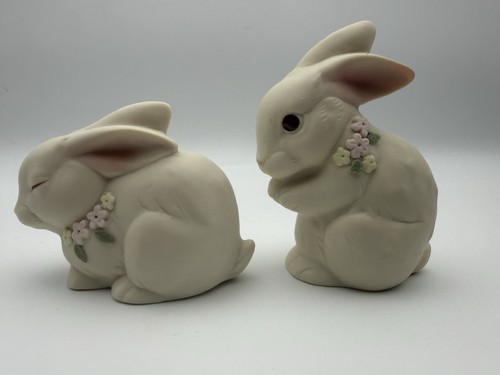2 Vintage Oxford Porcelain Bunny Figurines
