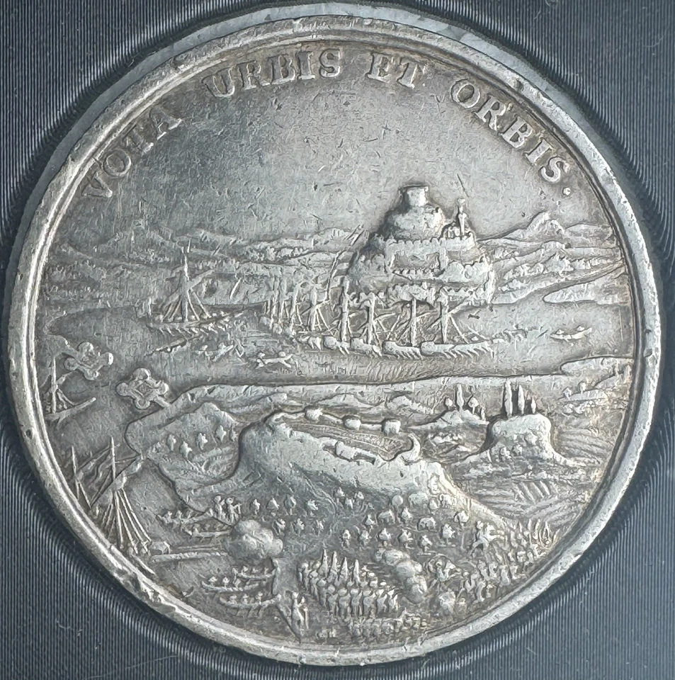 Italy Republic of Venice Silver Medal Morea 1687 Rare - Image 4 of 4