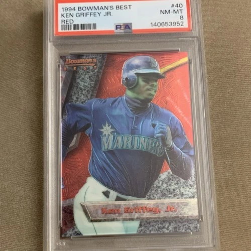 Bowman 1994 Bowman's Best Red Ken Griffey Jr #40 PSA 8 Seattle Mariners