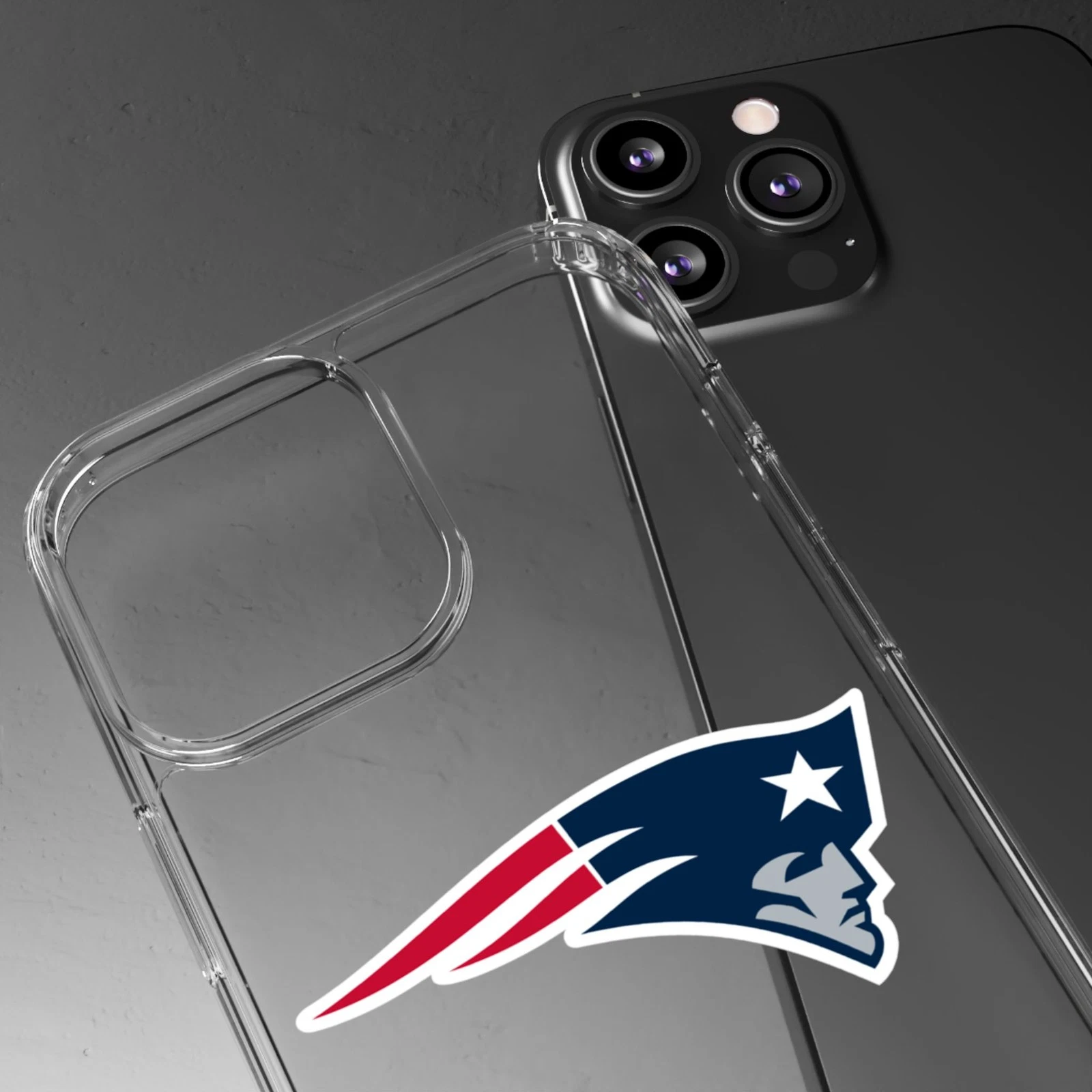 New England Patriots Clear Phone Case for iPhone