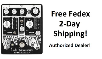 New Earthquaker Devices Data Corrupter Modulated Monophonic Harmonizing Pedal