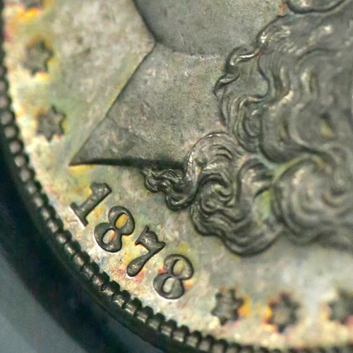 1878-S $1 Morgan Silver Dollar - NGC MS 64  - San Francisco  Album Toning  CC562
