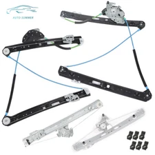 Power Window Regulator Set of 4 Front & Rear RH & LH For 2001-2005 BMW 325i 328i