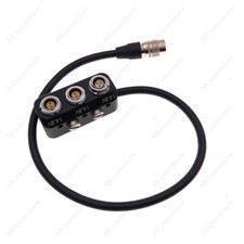 Hirose 4pin to 2X 0B 2pin  Fischer RS 3 Pin Female Power Supply Distributor Box