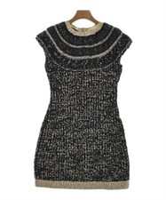 CHANEL Dress BlackxWhitexBeige(Glitter) 34(Approx. XXS) 2200422149020