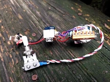 Solderless Squire Jazzmaster HH Wiring Harness Coil Split 3 way Toggle 500k pots