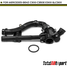 Engine Coolant Thermostat Housing Assy for Mercedes-Benz W205 C300 15-18 L4 2.0L