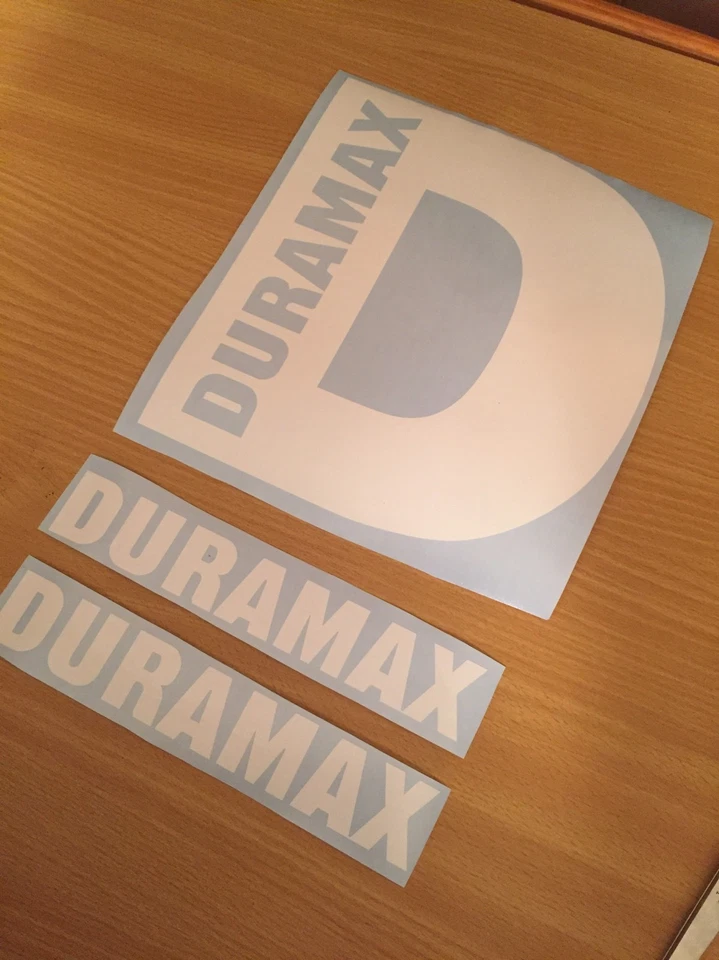 Paquete de pegatinas diésel Duramax (calcomanías Duramax D de 10" y 2 Duramax de 9") Foto 4 de 4