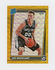 JOE WIESKAMP 2021-22 Panini Donruss Optic GOLD Wave Prizm Rc #180 Spurs