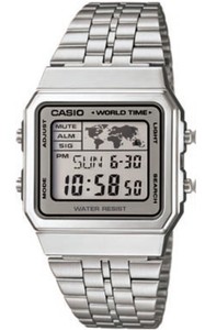 Casio a-500w-7 Watch Man Vintage, CHRONOS, Light, Timer, Alarm World Time |  eBay