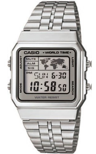 Casio A-500W-7 Orologio Uomo Vintage, Crono, Luce, Timer, Sveglie World  Time | eBay