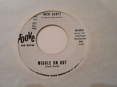JACK SCOTT=[about mint-to mint-]= WIGGLE ON OUT= DJ ..vinyl 45