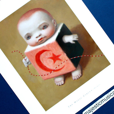 MARK RYDEN CIRCUS BABY ORIGINAL 2007 ART PRINT 