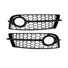 Satz Waben Nebelscheinwerfergitter Schwarz Glanz für Audi TT 8J ab 2006 Serie