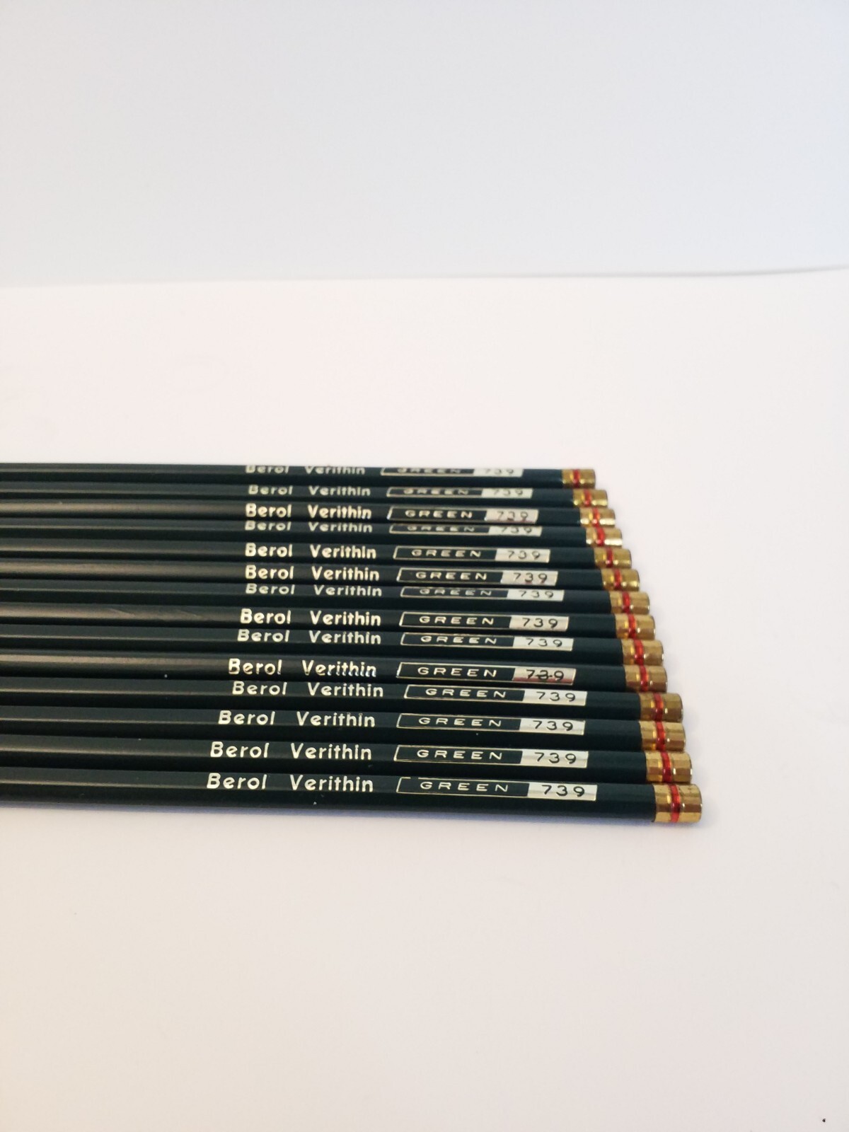 Berol Verithin 739 Green Colored Pencils (Lot Of 14)