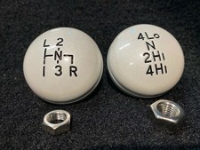 Sm465 Np205 Pearl White Billet Aluminum T-case Transmission Shift Knob Set