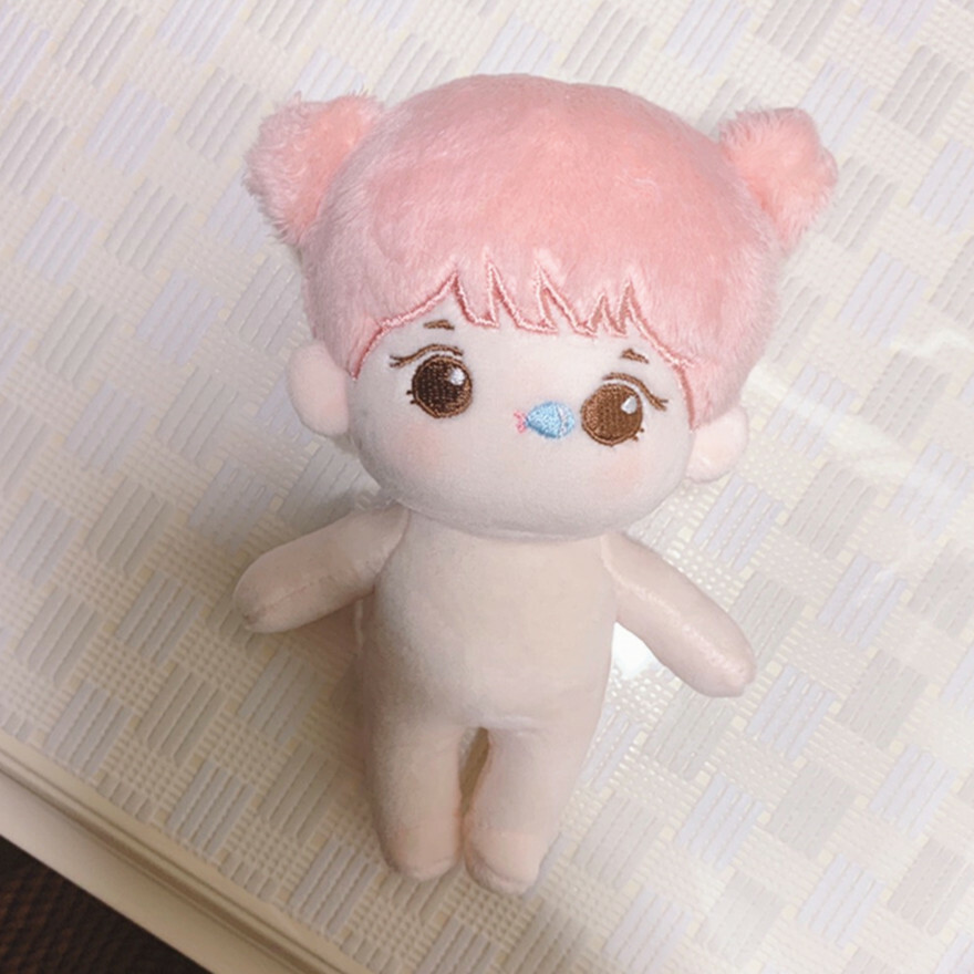 15cm KPOP NCT Plush Pink Hair Bubble RENJUN Doll Toy