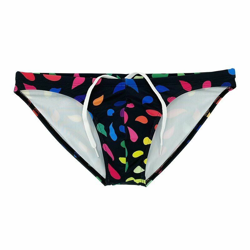 Men's Swim Briefs Sexy Bikini Law Waist Beach Swimsuit Gay Bathing Suit
