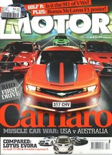 Motor Magazine - April 2010 - Camaro. Muscle car war: USA v Australia