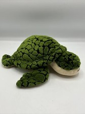 Toys R Us Animal Alley 2000 Green Turtle Plush Stuffed Toy 13  Long Soft EUC