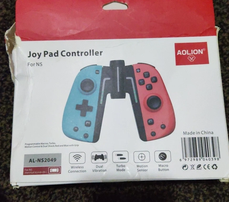 AOLION LEFT RIGHT WIRELESS GAMEPAD BLUETOOTH GAME CONTROLLER DOUBLE MOTOR... - Image 2 of 4