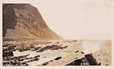 Entlang Der Rugged St. Lawrence Küste Kanada~H V Henderson Echtes Foto Postkarte