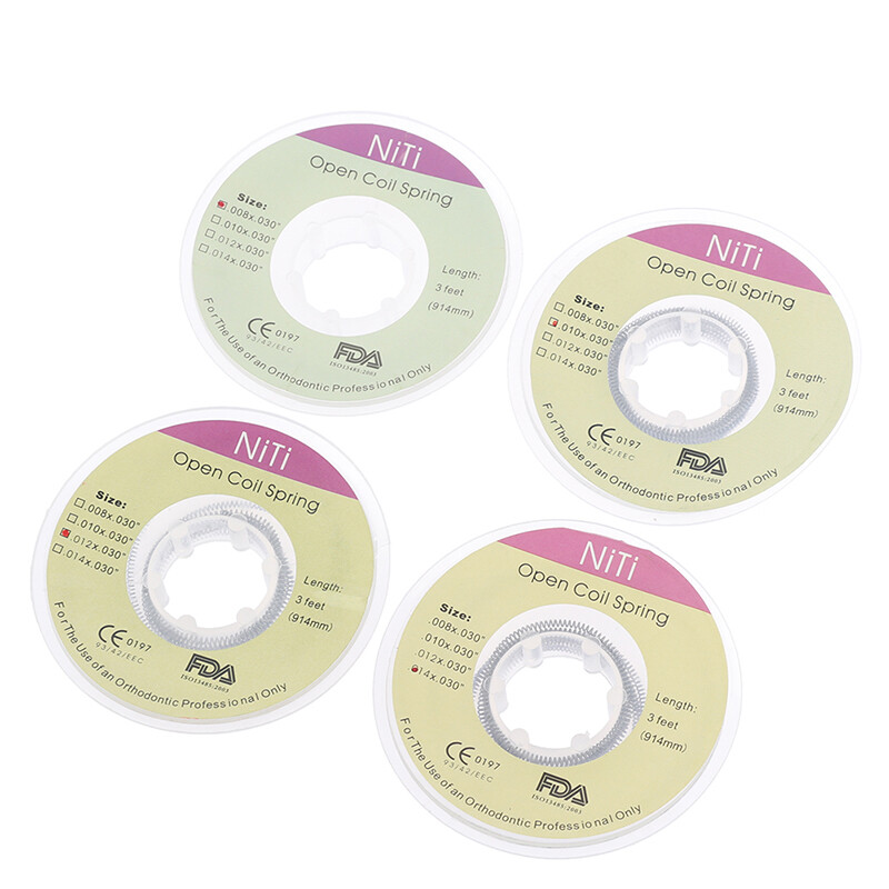 Ressort Ouvert Niti Orthodontique .012 Pouce (914mm) - Bobine Pour Laboratoire Dentaire, Neuf, Idéal Pour Orthodontie