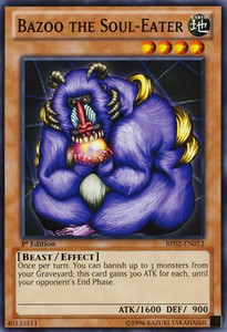 Bazoo the Soul-Eater - BP02-EN012 - Common - 1st Edition x3 - Near Mint