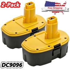 2 PACK 18V Battery For Dewalt 18 VOLT XRP DC9096 DC9098 Ni-MH DC9099 NEW