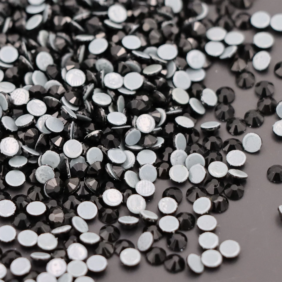 Cristal AB Estrás Vidrio Hotfix Hierro Sobre Strass Costura y Decoración de Tela Foto 3 de 4