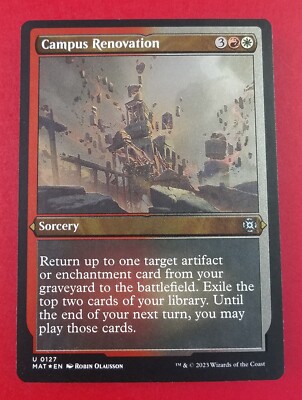 1x Campus Renovation | FOIL-ETCHED | MAT: The Aftermath | MTG Magic Cards