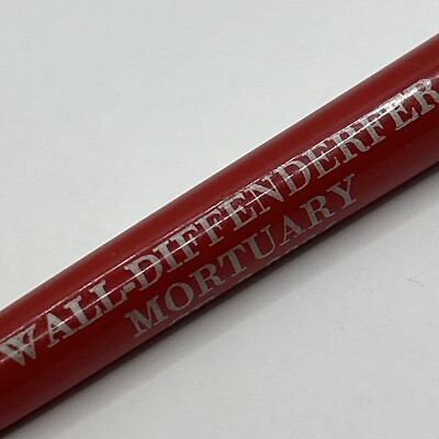 VTG Ballpoint Pen WALL-DIFFENDERFER MORTUARY Topeka Kansas | eBay
