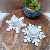 Teelichthalter Schneeflocke 2Er Set
