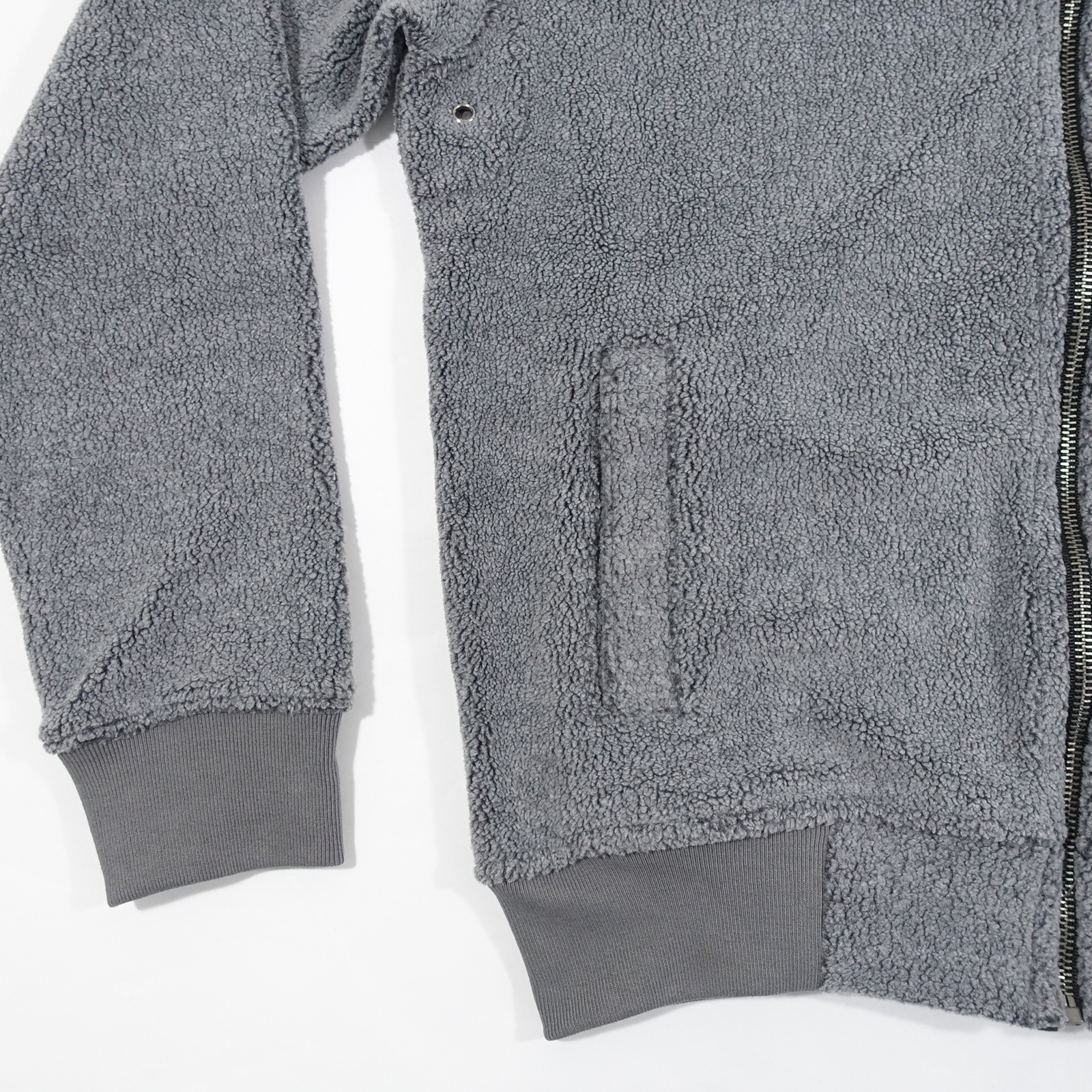 ATM ANTHONY THOMAS MELILLO SMALL AM4871-EAM FLEECE ZIP GRAY JACKET SWEATER MENS