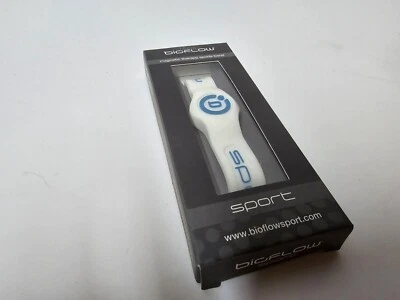 Genuine Bioflow Sport Wristband in White Blue Size 16.0cm X Small XS