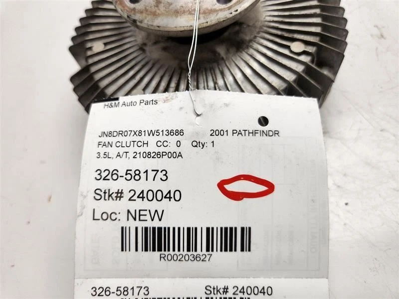 03-08 Infiniti serie FX embrague ventilador 4,5 L 8 cilindros OEM 210826P00A Foto 4 de 4