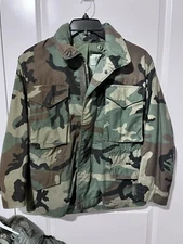 US Army Coat Cold Weather Field Woodland Camo 8415-01-099-7835 X Small X Short