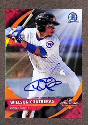 2016 Bowman Chrome Arizona Fall League #AFL-WC Willson Contreras Auto RC /199
