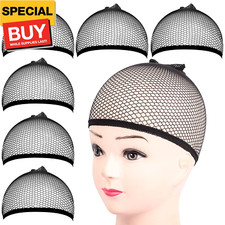 6PCS Wig Cap, 6PCS Black Mesh Wig Cap Net, Closed End Hair Mesh Net, Liner Weavi