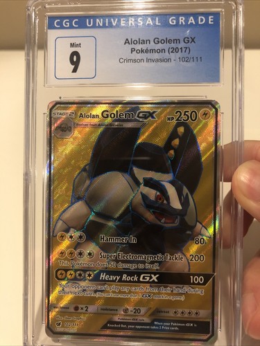 Alolan Golem-GX graded CGC 9 for sale on eBay
