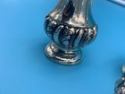 SALT & PEPPER SHAKERS W.B. SILVER OR SILVER-PLATED 5"  SET OF 3 DAMAGES VINTAGE — photo 7
