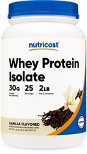 Nutricost Whey Protein Isolate Powder Vanilla 2LBS