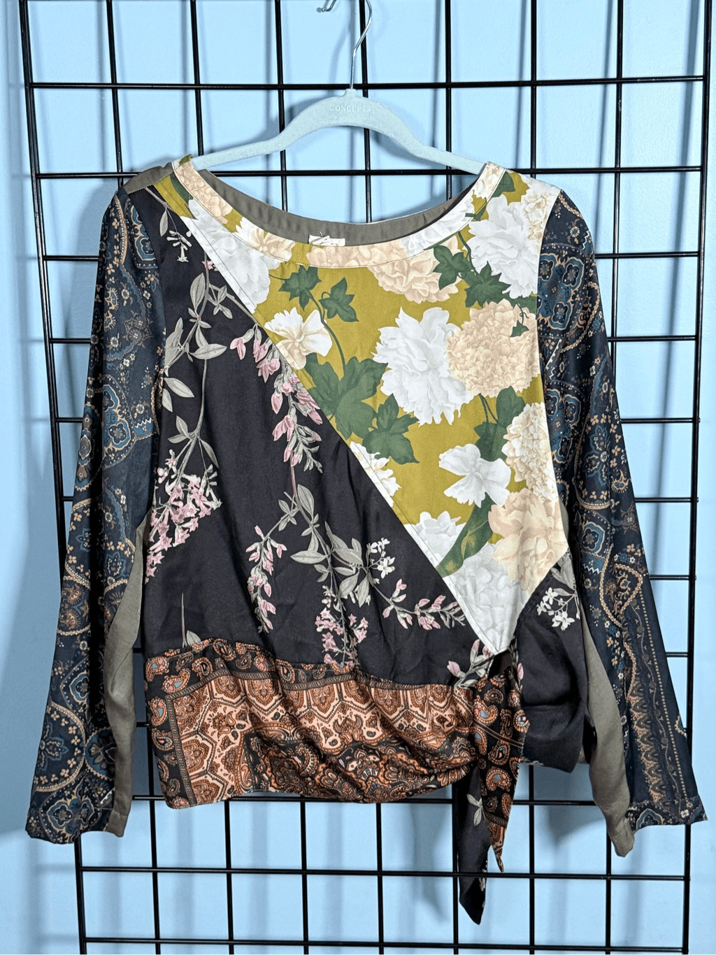 Tiny Anthropologie Patchwork Blooms Blouse Womens… - image 1