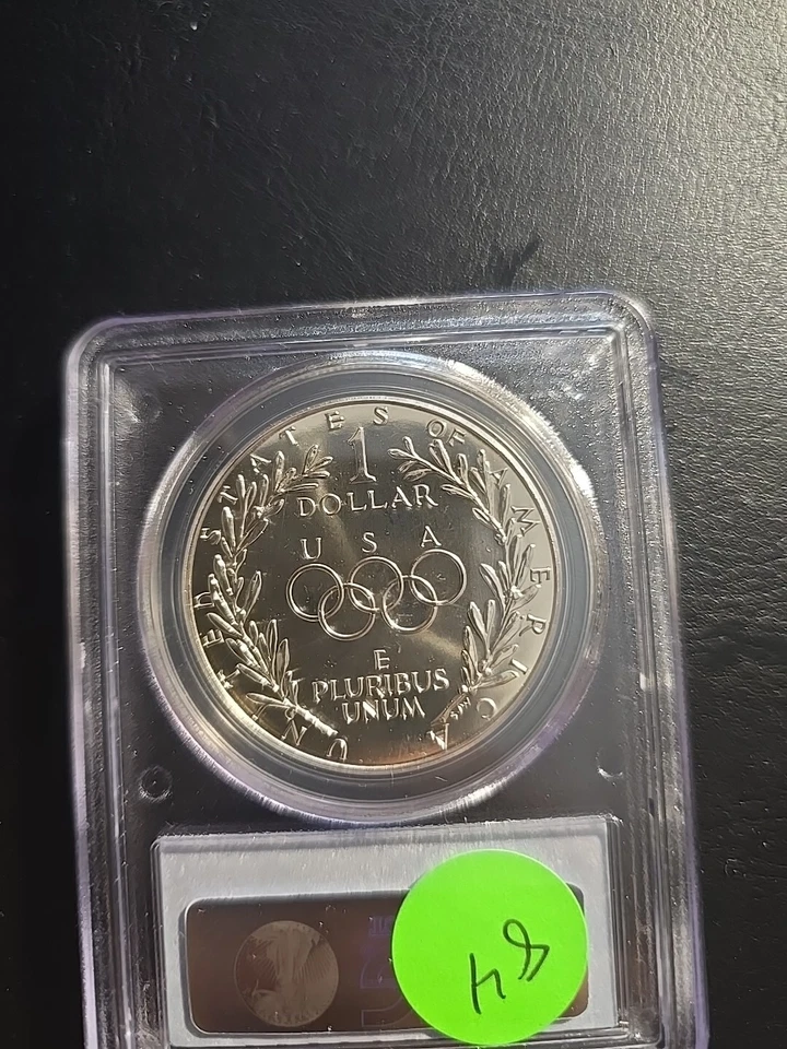 1988-D $1 Olympic Commemorative Silver Dollar PCGS MS69 - Image 3 of 3