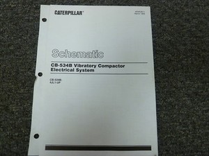 Caterpillar Cat CB-534B Compactor Electrical System Schematic Diagram