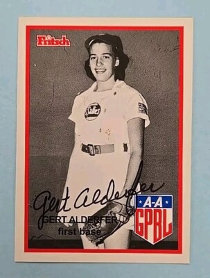 1995/96 Fritsch AAGPBL Gertrude Gert Alderfer Signed Auto #5 Card