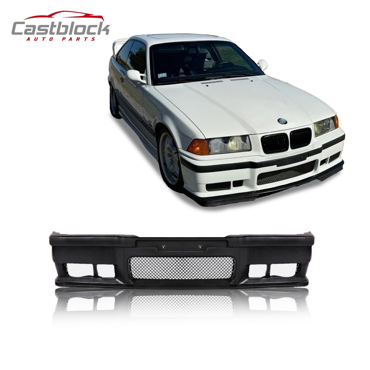 Fit 1991-1998 BMW 3 Series E36 M3 Style Replacement Front Bumper