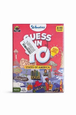 Skillmatics Guess in 10: States of America Card Game, Ages 8+, 2-6 Players