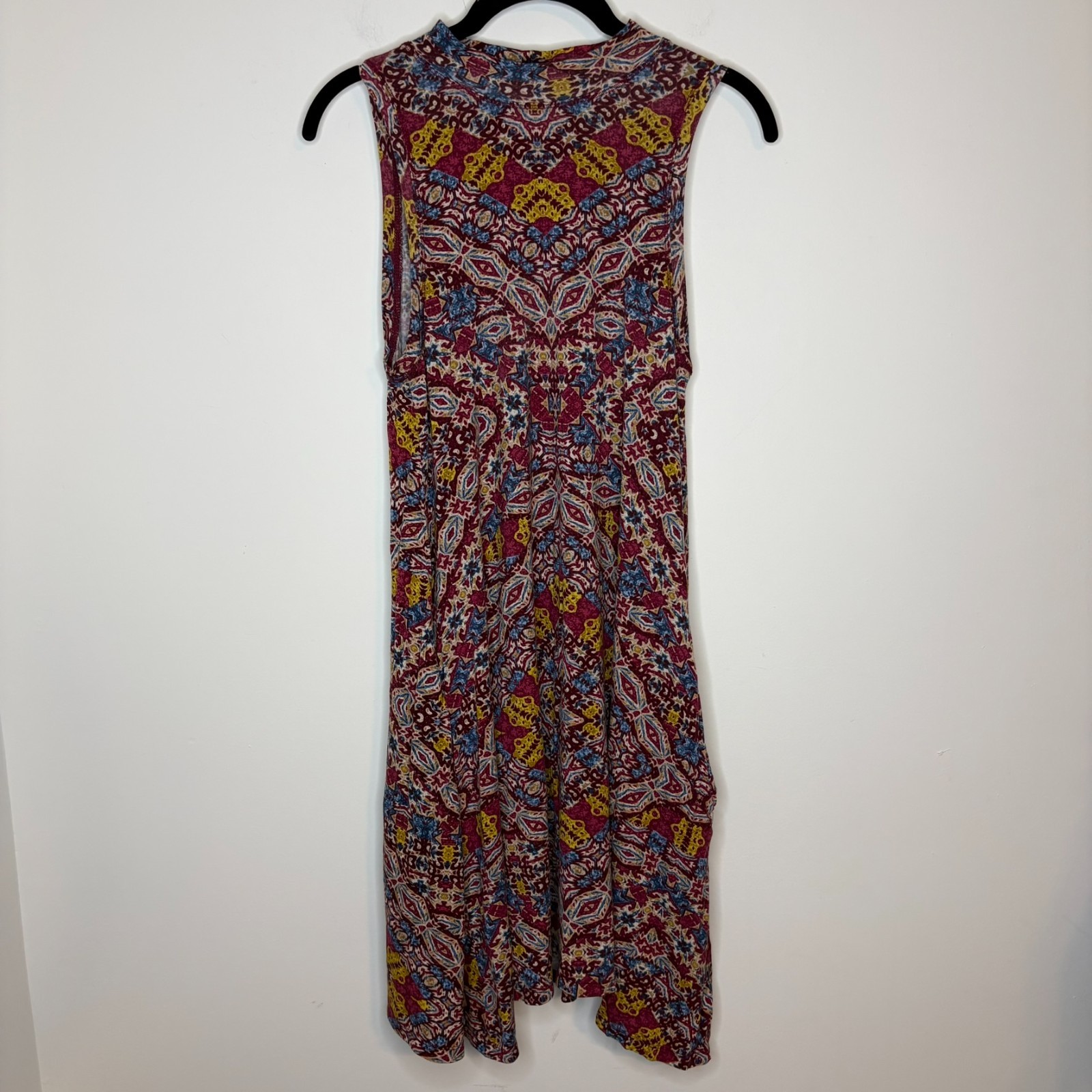 Anthropologie Maeve Lilt Mock Neck Swing Dress Size S Multicolor Boho Sleeveless