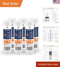 Efficient 5 Micron Sediment Filter Replacement - 6-Pack 10x2.5 Compatibility